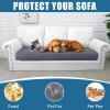 imageSmiry Waterproof Couch Cushion Covers Stretch Washable Sofa Cushion Cover Soft Sofa Slipcover Elastic NonSlip Furniture Protector for Pets Kid 3 Pack CamelGrey