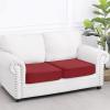 imageSmiry Waterproof Couch Cushion Covers Stretch Washable Sofa Cushion Cover Soft Sofa Slipcover Elastic NonSlip Furniture Protector for Pets Kid 3 Pack CamelWine Red