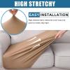 imageSmiry Waterproof Couch Cushion Covers Stretch Washable Sofa Cushion Cover Soft Sofa Slipcover Elastic NonSlip Furniture Protector for Pets Kid 3 Pack CamelCamel