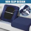 imageSmiry Waterproof Couch Cushion Covers Stretch Washable Sofa Cushion Cover Soft Sofa Slipcover Elastic NonSlip Furniture Protector for Pets Kid 3 Pack CamelNavy