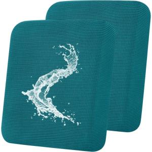 imageSmiry Waterproof Couch Cushion Covers Stretch Jacquard Sectional Sofa Slipcover L Shape Washable Thick Chaise Lounge Cover Elastic Furniture Protector Chaise Cover GreyPeacock Green