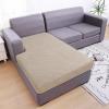 imageSmiry Waterproof Couch Cushion Covers Stretch Jacquard Sectional Couch Covers L Shape Chaise Lounge Sofa Slipcover Washable Elastic Furniture Protector for Pets Kid Chaise Cover ChocolateCamel