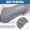 imageSmiry Waterproof Couch Cushion Covers Stretch Jacquard Sectional Couch Covers L Shape Chaise Lounge Sofa Slipcover Washable Elastic Furniture Protector for Pets Kid Chaise Cover ChocolateLight Grey