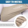 imageSmiry Waterproof Couch Cushion Covers Stretch Jacquard Sectional Couch Covers L Shape Chaise Lounge Sofa Slipcover Washable Elastic Furniture Protector for Pets Kid Chaise Cover ChocolateCamel