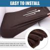 imageSmiry Waterproof Couch Cushion Covers Stretch Jacquard Sectional Couch Covers L Shape Chaise Lounge Sofa Slipcover Washable Elastic Furniture Protector for Pets Kid Chaise Cover ChocolateChocolate