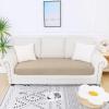 imageSmiry Waterproof Couch Cushion Covers Stretch Jacquard Sectional Couch Covers L Shape Chaise Lounge Sofa Slipcover Washable Elastic Furniture Protector for Pets Kid Chaise Cover ChocolateCamel
