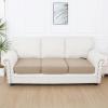 imageSmiry Waterproof Couch Cushion Covers Stretch Jacquard Sectional Couch Covers L Shape Chaise Lounge Sofa Slipcover Washable Elastic Furniture Protector for Pets Kid Chaise Cover ChocolateCamel