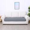 imageSmiry Waterproof Couch Cushion Covers Stretch Jacquard Thick Sofa Cushion Covers Washable Seat Slipcover Elastic Furniture Protector for Pets Kid 2PC CamelLight Grey