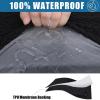 imageSmiry Waterproof Couch Cushion Covers Stretch Jacquard Thick Sofa Cushion Covers Washable Seat Slipcover Elastic Furniture Protector for Pets Kid 2PC CamelBlack