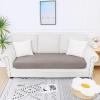 imageSmiry Waterproof Couch Cushion Covers Stretch Jacquard Thick Sofa Cushion Covers Washable Seat Slipcover Elastic Furniture Protector for Pets Kid 2PC CamelTaupe