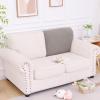 imageSmiry Waterproof Couch Cushion Covers Stretch Jacquard Thick Sofa Cushion Covers Washable Seat Slipcover Elastic Furniture Protector for Pets Kid 2PC CamelTaupe