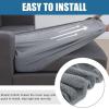 imageSmiry Waterproof Couch Cushion Covers Stretch Jacquard Thick Sofa Cushion Covers Washable Seat Slipcover Elastic Furniture Protector for Pets Kid 2PC CamelLight Grey
