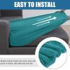 imageSmiry Waterproof Couch Cushion Covers Stretch Jacquard Thick Sofa Cushion Covers Washable Seat Slipcover Elastic Furniture Protector for Pets Kid 2PC CamelPeacock Green