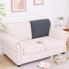 imageSmiry Waterproof Couch Cushion Covers Stretch Jacquard Thick Sofa Cushion Covers Washable Seat Slipcover Elastic Furniture Protector for Pets Kid 2PC CamelGrey