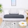 imageSmiry Waterproof Couch Cushion Covers Stretch Jacquard Thick Sofa Cushion Covers Washable Seat Slipcover Elastic Furniture Protector for Pets Kid 2PC CamelGrey