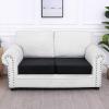 imageSmiry Waterproof Couch Cushion Covers Stretch Jacquard Thick Sofa Cushion Covers Washable Seat Slipcover Elastic Furniture Protector for Pets Kid 2PC CamelBlack
