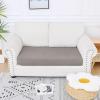 imageSmiry Waterproof Couch Cushion Covers Stretch Jacquard Thick Sofa Cushion Covers Washable Seat Slipcover Elastic Furniture Protector for Pets Kid 2PC CamelTaupe