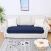 imageSmiry Waterproof Couch Cushion Covers Stretch Jacquard Thick Sofa Cushion Covers Washable Seat Slipcover Elastic Furniture Protector for Pets Kid 2PC CamelNavy