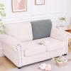 imageSmiry Waterproof Couch Cushion Covers Stretch Jacquard Thick Sofa Cushion Covers Washable Seat Slipcover Elastic Furniture Protector for Pets Kid 2PC CamelLight Grey