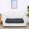 imageSmiry Waterproof Couch Cushion Covers Stretch Jacquard Thick Sofa Cushion Covers Washable Seat Slipcover Elastic Furniture Protector for Pets Kid 2PC CamelDark Grey