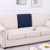 imageSmiry Waterproof Couch Cushion Covers Stretch Jacquard Thick Sofa Cushion Covers Washable Seat Slipcover Elastic Furniture Protector for Pets Kid 2PC CamelNavy