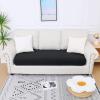 imageSmiry Waterproof Couch Cushion Covers Stretch Jacquard Thick Sofa Cushion Covers Washable Seat Slipcover Elastic Furniture Protector for Pets Kid 2PC CamelBlack
