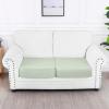 imageSmiry Waterproof Couch Cushion Covers Stretch Jacquard Thick Sofa Cushion Covers Washable Seat Slipcover Elastic Furniture Protector for Pets Kid 2PC CamelGreen