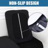 imageSmiry Waterproof Couch Cushion Covers Stretch Jacquard Thick Sofa Cushion Covers Washable Seat Slipcover Elastic Furniture Protector for Pets Kid 2PC CamelBlack
