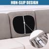 imageSmiry Waterproof Couch Cushion Covers Stretch Jacquard Thick Sofa Cushion Covers Washable Seat Slipcover Elastic Furniture Protector for Pets Kid 2PC CamelTaupe