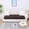 imageSmiry Waterproof Couch Cushion Covers Stretch Jacquard Thick Sofa Cushion Covers Washable Seat Slipcover Elastic Furniture Protector for Pets Kid 2PC CamelChocolate