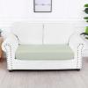 imageSmiry Waterproof Couch Cushion Covers Stretch Jacquard Thick Sofa Cushion Covers Washable Seat Slipcover Elastic Furniture Protector for Pets Kid 2PC CamelGreen