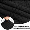 imageSmiry Waterproof Couch Cushion Covers Stretch Sofa Covers for 3 Cushion Couch Washable Sofa Slipcover Elastic Furniture Protector for Pets Kids 3 Pack BlackBlack