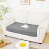 imageSmiry Waterproof Couch Cushion Covers Stretch Sofa Covers for 3 Cushion Couch Washable Sofa Slipcover Elastic Furniture Protector for Pets Kids 3 Pack BlackGrey