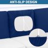 imageSmiry Printed Couch Cushion Covers Stretch Soft Couch Covers for Sofa Washable NonSlip Sofa Slipcover Furniture Protector for Indoor and Outdoor Medium BeigeNavy