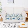 imageSmiry Printed Couch Cushion Covers Stretch Soft Couch Covers for Sofa Washable NonSlip Sofa Slipcover Furniture Protector for Indoor and Outdoor Medium BeigeLight Green