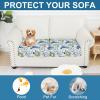 imageSmiry Printed Couch Cushion Covers Stretch Soft Couch Covers for Sofa Washable NonSlip Sofa Slipcover Furniture Protector for Indoor and Outdoor Medium BeigeLight Green