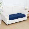 imageSmiry Printed Couch Cushion Covers Stretch Soft Couch Covers for Sofa Washable NonSlip Sofa Slipcover Furniture Protector for Indoor and Outdoor Medium BeigeNavy