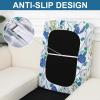 imageSmiry Printed Couch Cushion Covers Stretch Soft Couch Covers for Sofa Washable NonSlip Sofa Slipcover Furniture Protector for Indoor and Outdoor Medium BeigeLight Green