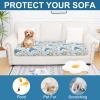imageSmiry Printed Couch Cushion Covers Stretch Soft Couch Covers for Sofa Washable NonSlip Sofa Slipcover Furniture Protector for Indoor and Outdoor Medium BeigeLight Green