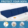 imageSmiry Printed Couch Cushion Covers Stretch Soft Couch Covers for Sofa Washable NonSlip Sofa Slipcover Furniture Protector for Indoor and Outdoor 3 Pack BeigeNavy