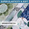 imageSmiry Printed Couch Cushion Covers Stretch Soft Couch Covers for Sofa Washable NonSlip Sofa Slipcover Furniture Protector for Indoor and Outdoor 3 Pack BeigeLight Green