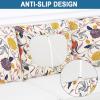 imageSmiry Printed Couch Cushion Covers Stretch Soft Couch Covers for Sofa Washable NonSlip Sofa Slipcover Furniture Protector for Indoor and Outdoor 3 Pack BeigeOrange