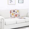 imageSmiry Printed Couch Cushion Covers Stretch Soft Couch Covers for Sofa Washable NonSlip Sofa Slipcover Furniture Protector for Indoor and Outdoor 3 Pack BeigeOrange