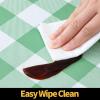imageSmiry Rectangle Picnic Table Cloth Elastic Waterproof Fitted Vinyl Tablecloth for 6 FT Tables Flannel Backed Buffalo Plaid Table Covers for Dining Camping Outdoor Black and White 30quot x 72quotSage Green and White