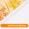 imageSmiry Rectangle Picnic Table Cloth Waterproof Elastic Fitted Outdoor Tablecloths for 6 Foot Tables Wipeable Flannel Backed Vinyl Table Cover for Camping Dining and Indoor 30quotx72quot GreyRust