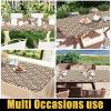 imageSmiry Rectangle Picnic Table Cloth Waterproof Elastic Fitted Outdoor Tablecloths for 6 Foot Tables Wipeable Flannel Backed Vinyl Table Cover for Camping Dining and Indoor 30quotx72quot GreyCoffee