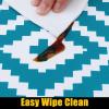 imageSmiry Rectangle Picnic Table Cloth Waterproof Elastic Fitted Outdoor Tablecloths for 6 Foot Tables Wipeable Flannel Backed Vinyl Table Cover for Camping Dining and Indoor 30quotx72quot GreyTeal