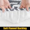 imageSmiry Rectangle Picnic Table Cloth Waterproof Elastic Fitted Outdoor Tablecloths for 6 Foot Tables Wipeable Flannel Backed Vinyl Table Cover for Camping Dining and Indoor 30quotx72quot GreyGrey