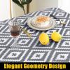 imageSmiry Rectangle Picnic Table Cloth Waterproof Elastic Fitted Outdoor Tablecloths for 6 Foot Tables Wipeable Flannel Backed Vinyl Table Cover for Camping Dining and Indoor 30quotx72quot GreyGrey