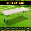 imageSmiry Rectangle Picnic Table Cloth Waterproof Elastic Fitted Outdoor Tablecloths for 6 Foot Tables Wipeable Flannel Backed Vinyl Table Cover for Camping Dining and Indoor 30quotx72quot GreyKhaki
